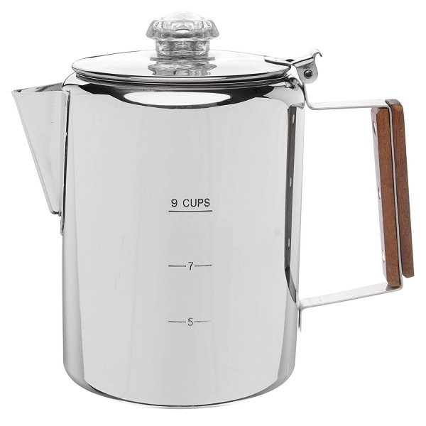 Percolator Coffee Pot - 9 CUP Stainless Steel 