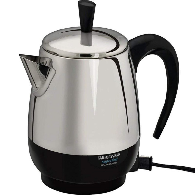 Fcp240 Steel Percolator 4Cup 1000W Detachable Cord 