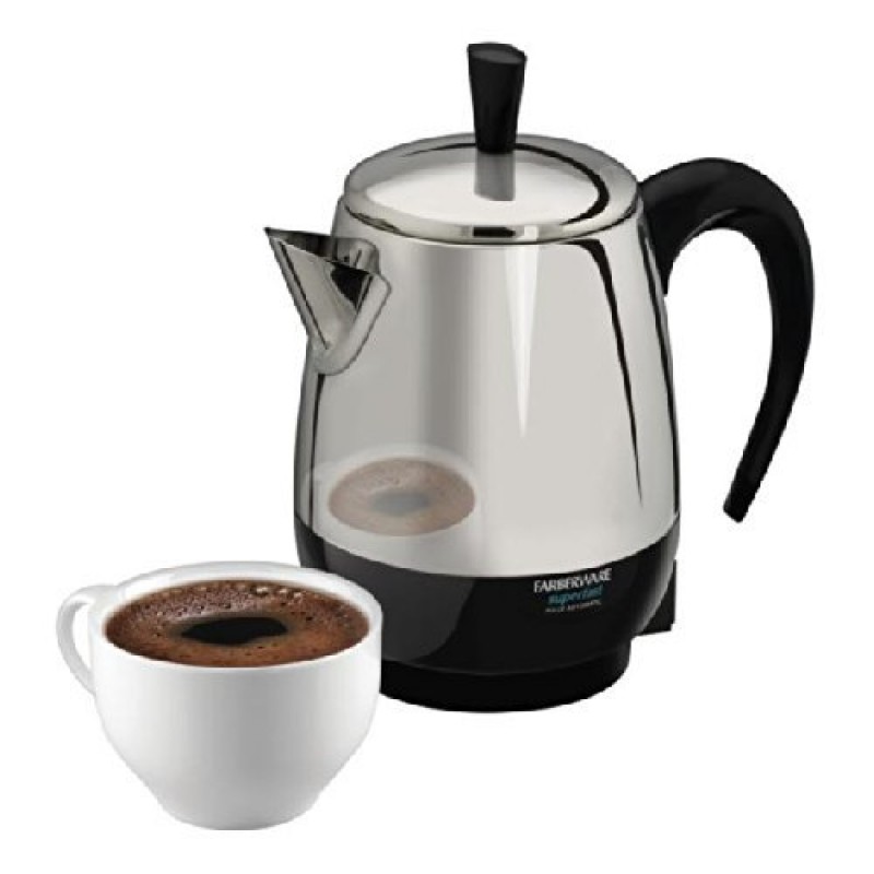 Fcp240 Steel Percolator 4Cup 1000W Detachable Cord 