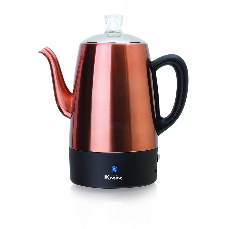 PER08 Electric Percolator 8 Cup Stainless Steel Coffee Pot Maker 