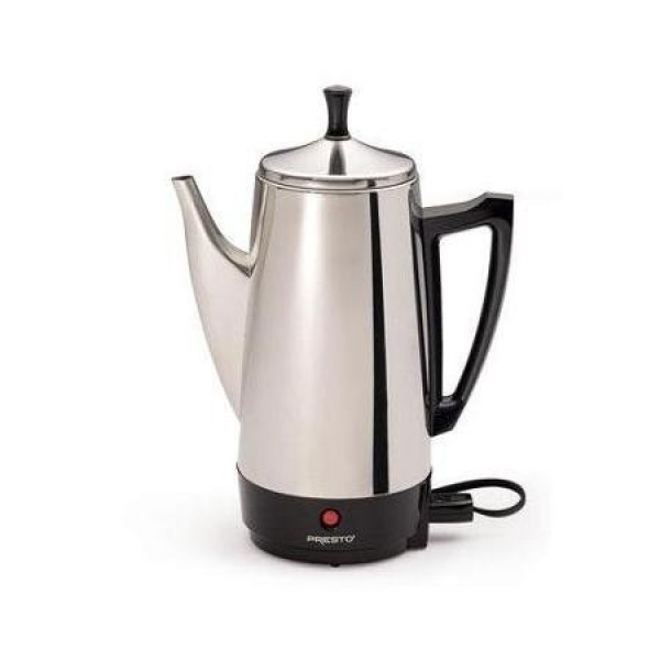 Classic Design, Elegant Model Stainless Steel Silver Coffeemaker, 12-Cup 