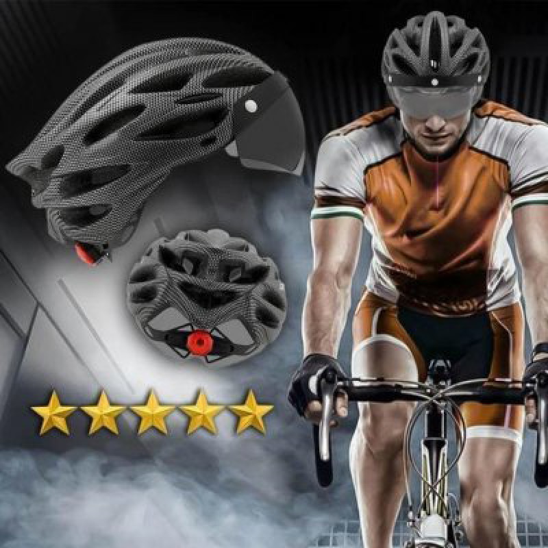 LED Cycling Helmet with Visors