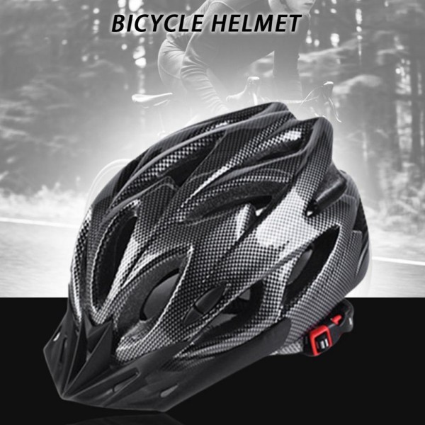 Carbon Bicycle Helmet, Adult Adjustable Unisex Safety Helme