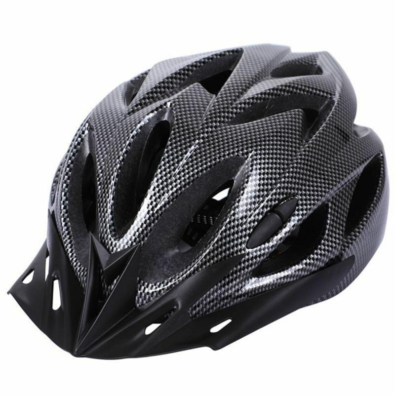 Carbon Bicycle Helmet, Adult Adjustable Unisex Safety Helme