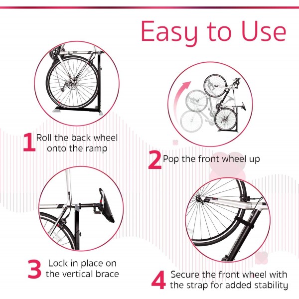 Portable and Stationary Bicycle Rack with Adjustable Height