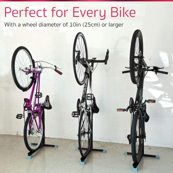 Portable and Stationary Bicycle Rack with Adjustable Height