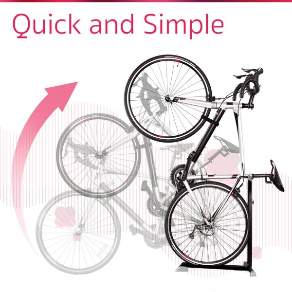 Portable and Stationary Bicycle Rack with Adjustable Height