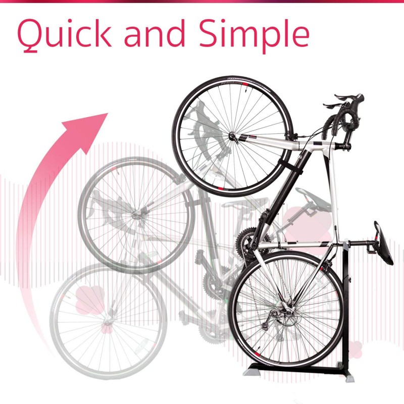 Portable and Stationary Bicycle Rack with Adjustable Height