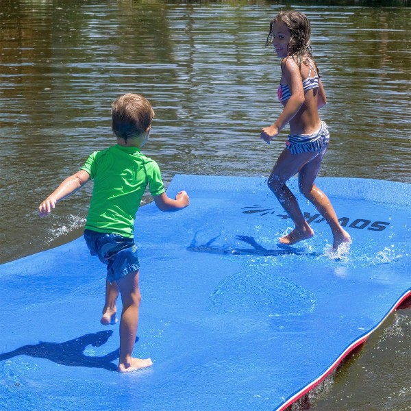 Newest Model 18 x 6 Feet Floating Water Mat, Floating Island for Lakes or Pools