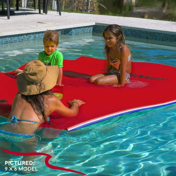 Newest Model 18 x 6 Feet Floating Water Mat, Floating Island for Lakes or Pools