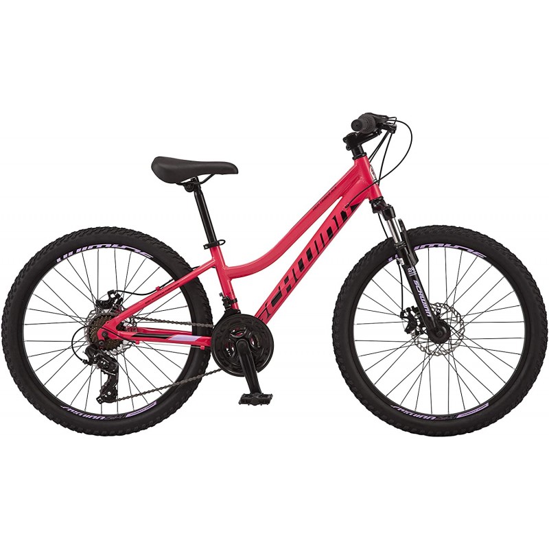 24-Inch 21-Speed Mountain Bike with Aluminum Frame and Disc Brakes