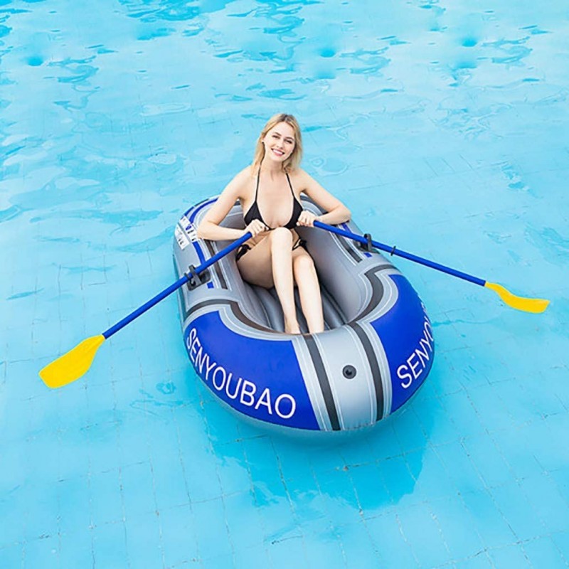 PVC Inflatable Boat Series, Pontoon Boat Set with Paddle and Air Pump, Fun Water Sports