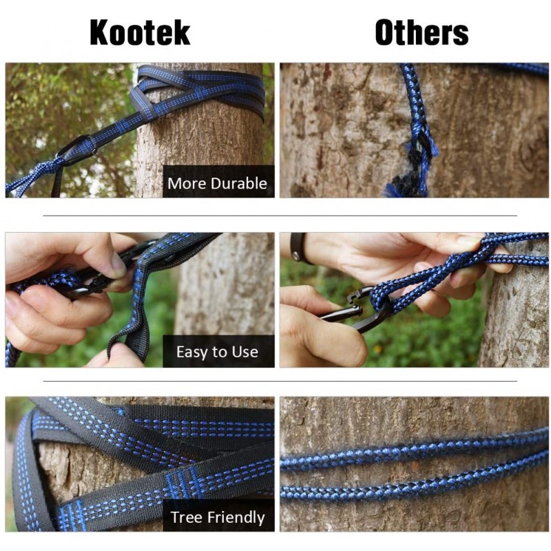 Portable Camping Hammock with 2 Tree Straps(Green)