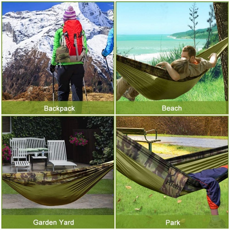 Double Camping Hammock with Mosquito Net 