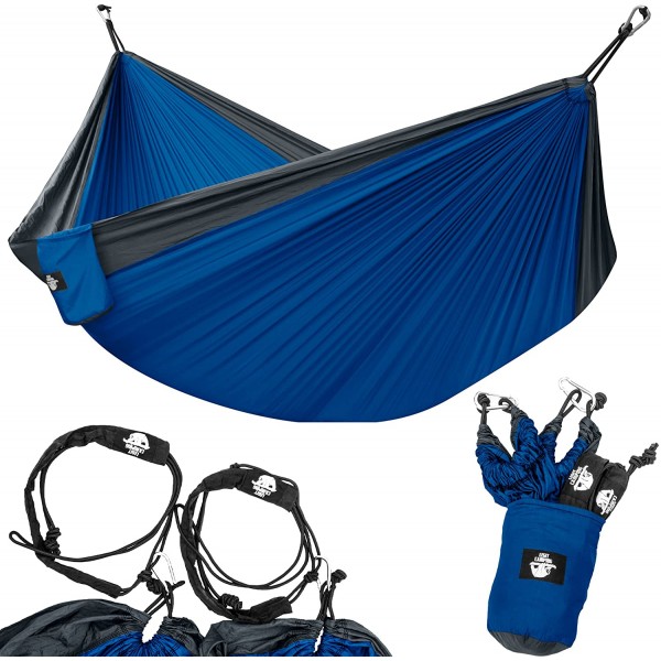 Lightweight  Portable Double Hammock with 400-pound Capacity