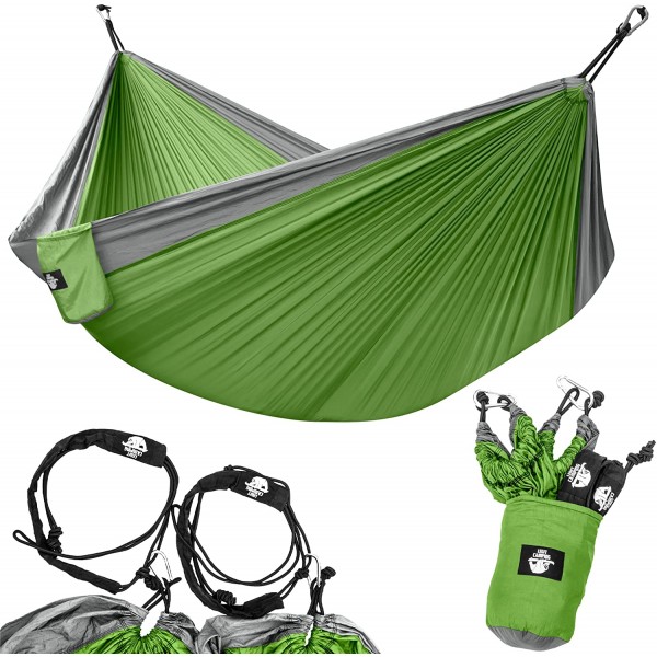 Lightweight  Portable Double Hammock with 400-pound Capacity