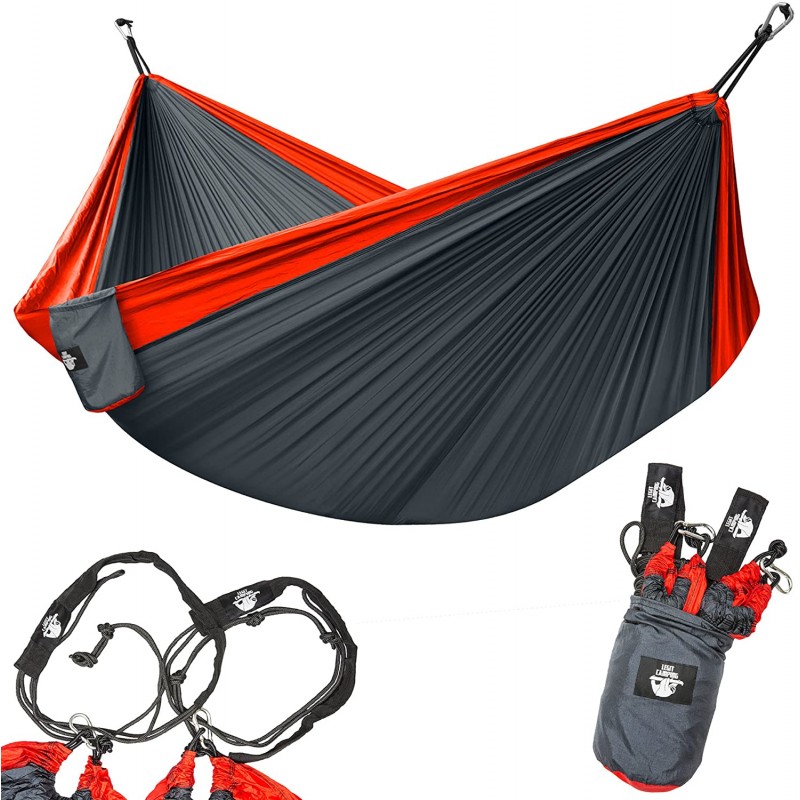 Lightweight  Portable Double Hammock with 400-pound Capacity