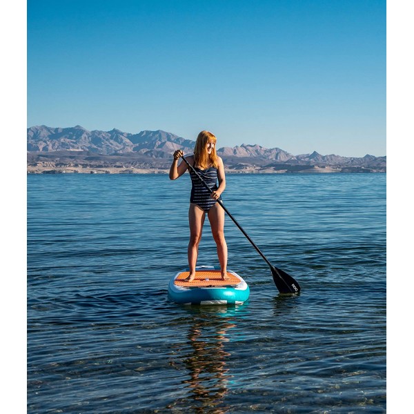 Inflatable Stand Up Paddle Board W Free Premium SUP Accessories & Backpack, Non-Slip Deck