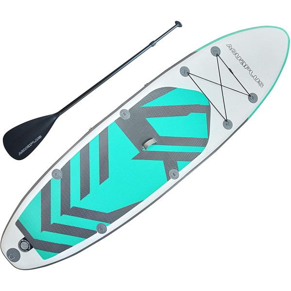 Inflatable Stand Up Paddle Board Boat with Adjustable Paddle & Boat Double Action Pump, for All Skill Levels