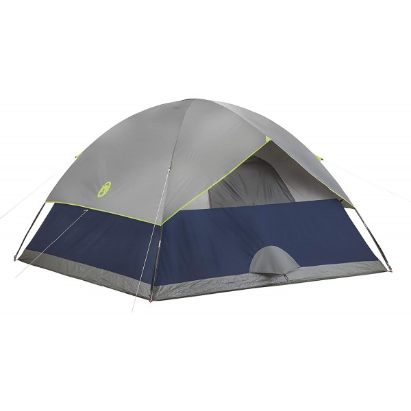 Navy Sundome Tent with  Large Windows and Storage Pockets