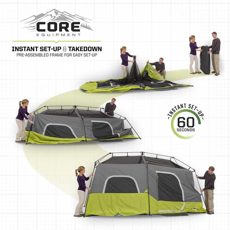 Instant Cabin Tent with carry bag (9 Person) 