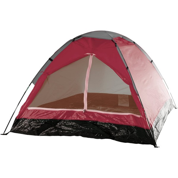 2-Person Dome Tent with Rain Fly and Carry Bag(Red) 