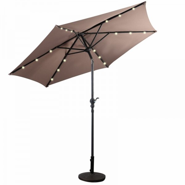 Umbrella with light bulbs