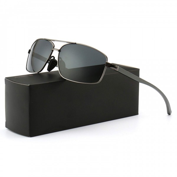 Ultra Lightweight Rectangular Polarized Sunglasses