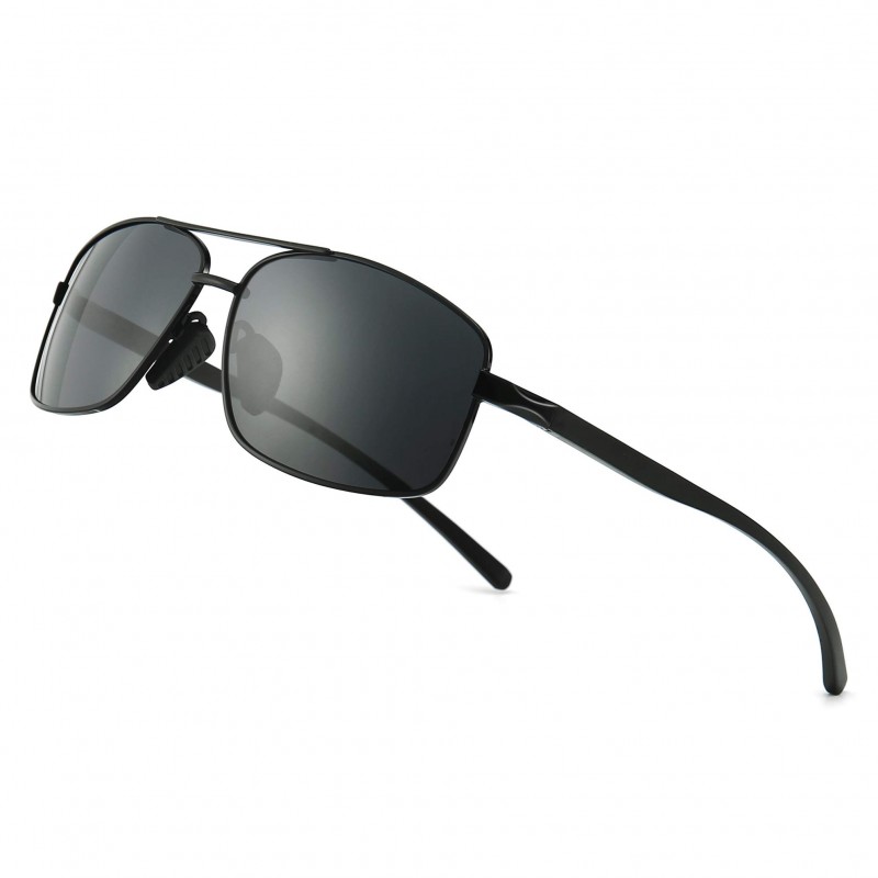 Ultra Lightweight Rectangular Polarized Sunglasses