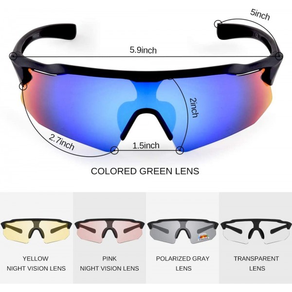 Unbreakable Frame Polarized Anti-UV400 Sports Sunglasses