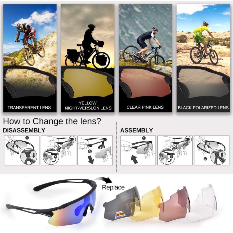 Unbreakable Frame Polarized Anti-UV400 Sports Sunglasses