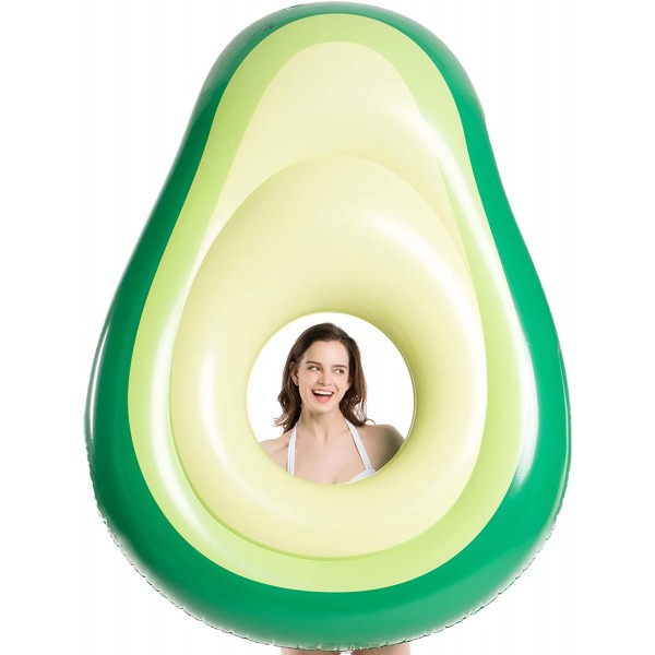 Inflatable Avocado Pool Float Floatie with Ball