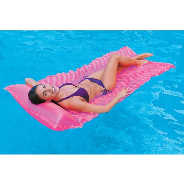 Tote-N-Float Wave Inflatable Air Mat, 90-Inch X 34-Inch, 1-Piece (Color May Vary)