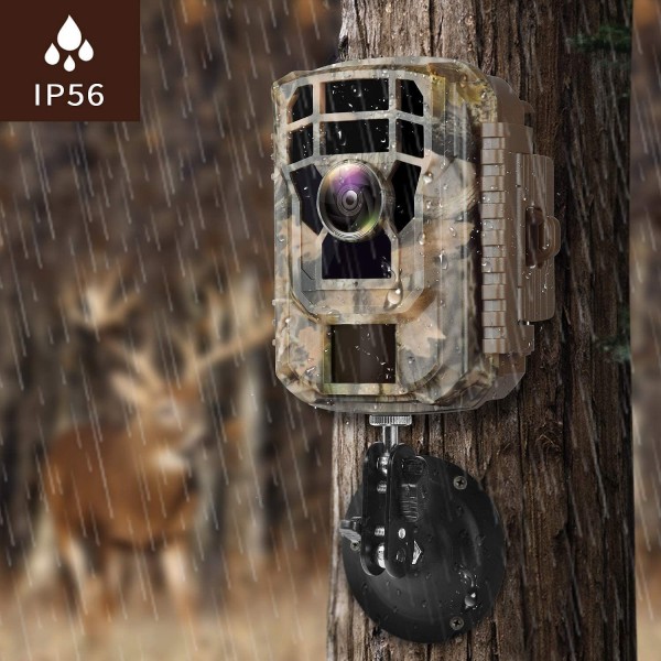 Waterproof Wildlife Scouting Hunting Cam with 120° Wide Angle Lens and Night Vision